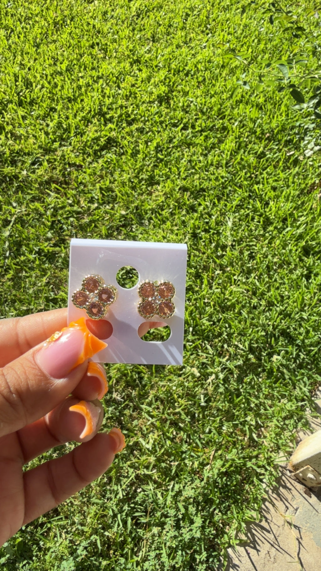 Bling Clover Studs