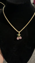 Pink Cherry Necklace