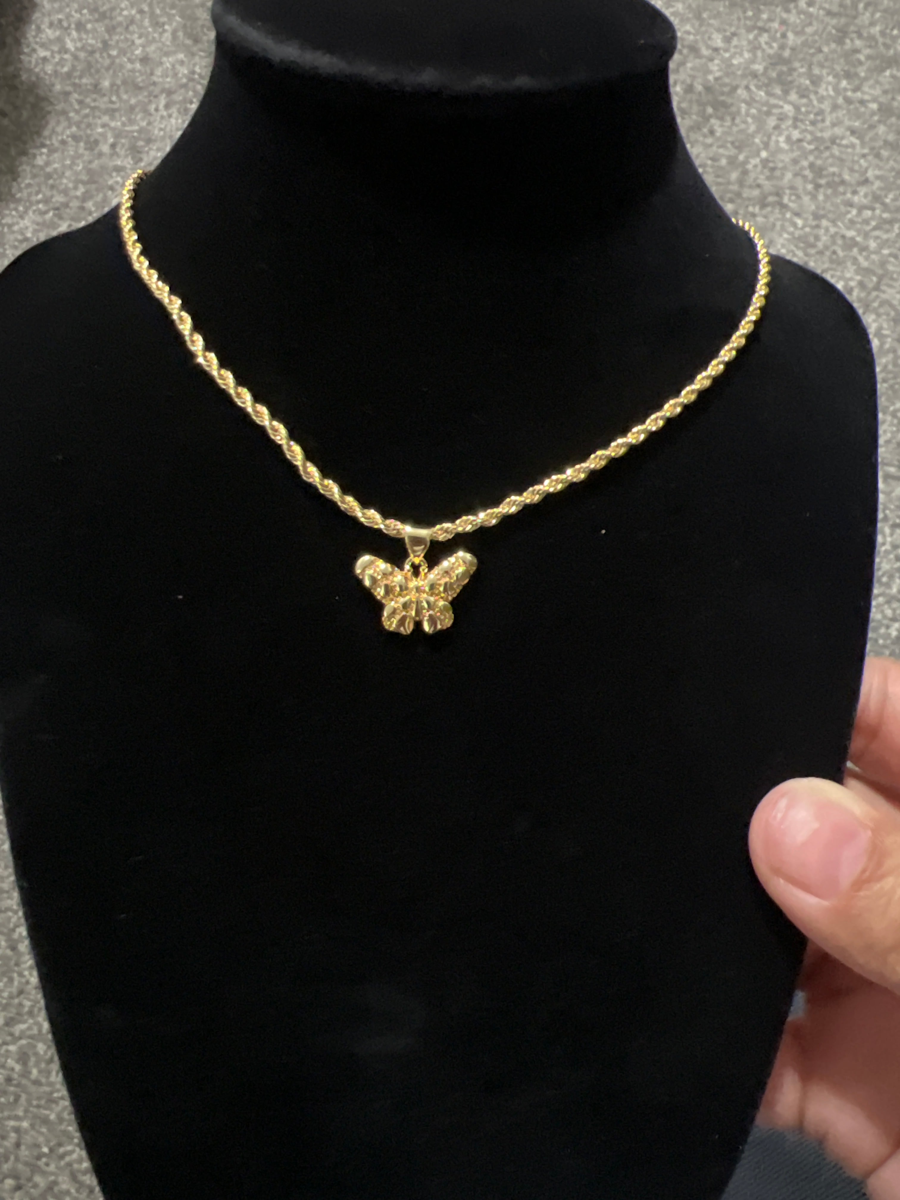 Butterfly  Nugget Necklace