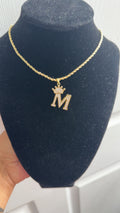 Crown Initial Necklace