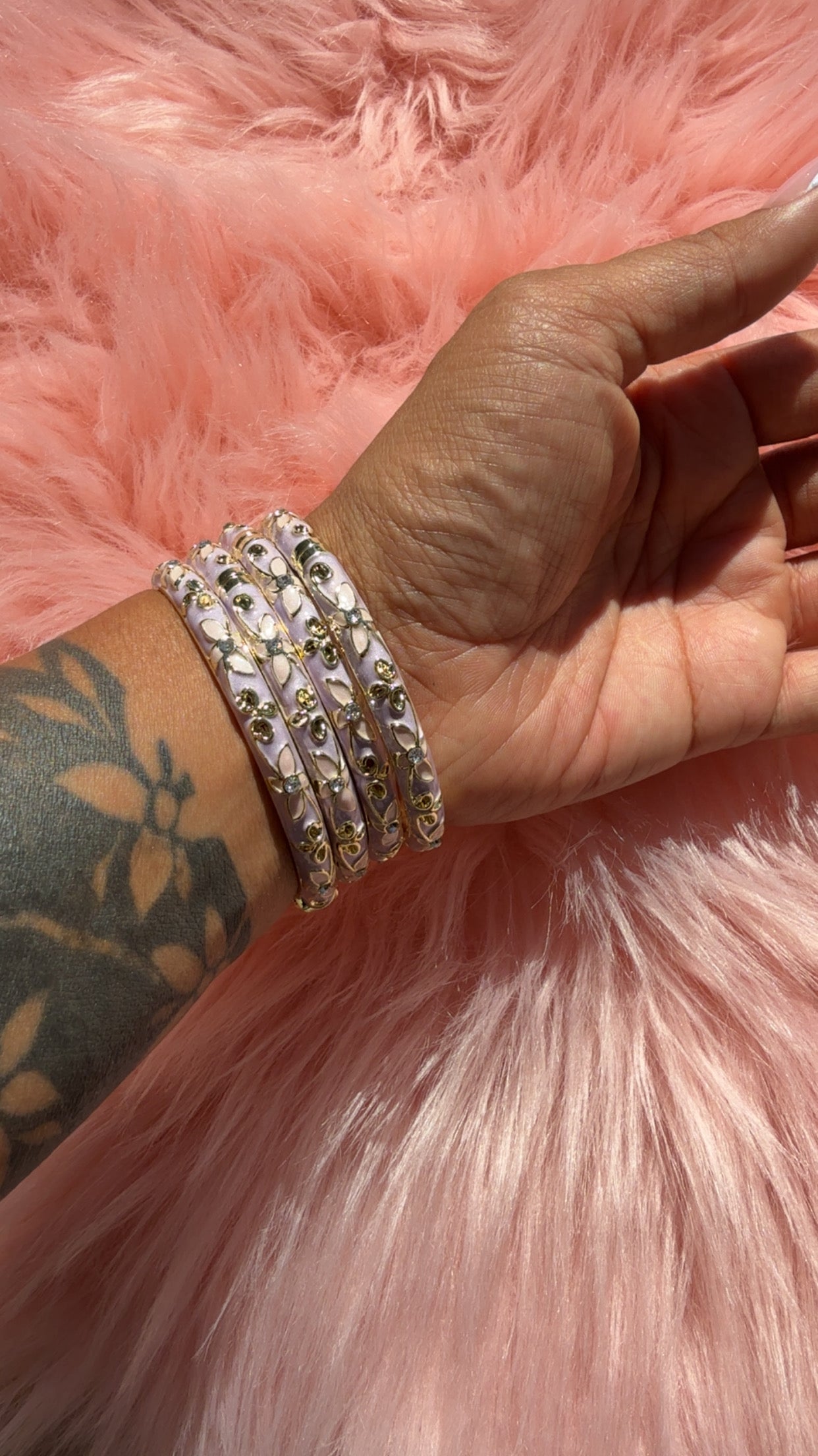 Bling Flower Bangles