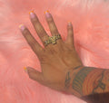 Kuromi Double Finger Ring
