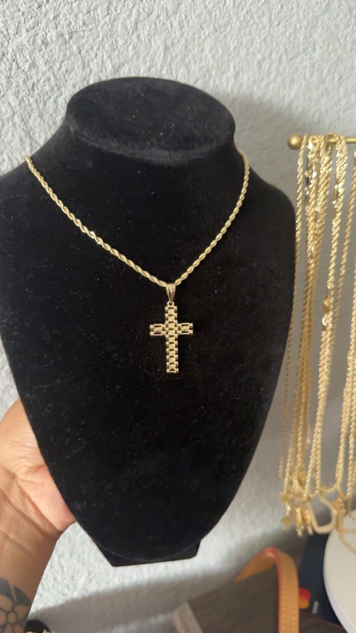 Rolex Cross Necklace
