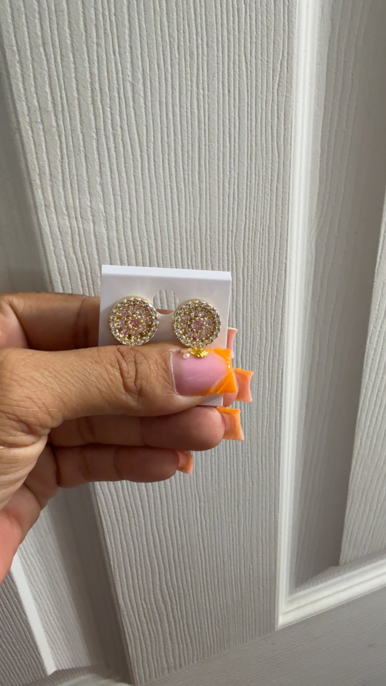 Pink Bling Studs